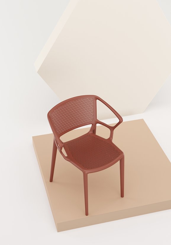 Židle Fiorellina Perforated s područkami