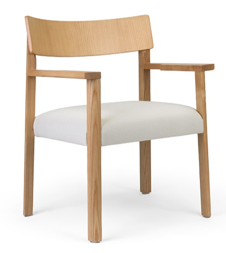 Dřevěná židle Cania s područkami